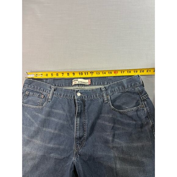 Levi’s 569 Loose Straight Jeans Mens 42x30 Blue Denim Baggy Fit Casual - Picture 10 of 13